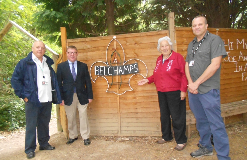 Rayleigh and Wickford MP, Mark Francois, with accompanying guests during his vis