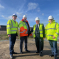 Councillor Andrew Sheldon and Councillor Tony Ball, Essex County Council, Mark Francois MP and William Wood, Associate Director of Planning, Vistry Major Projects, at the new proposed site for the new SEND school.