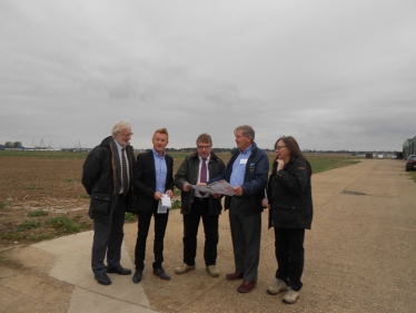 Mark Francois MP pictured with members of the River Crouch Coastal Communities Team at the launch of their new leaflet showing footpaths around the River Crouch area.