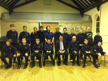 Rayleigh and Wickford MP and former Boys’ Brigade member Mark Francois pictured during his recent visit to the 18th South East Essex (Rayleigh) Company at Rayleigh Baptist Church.