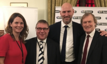 Rayleigh and Wickford MP Mark Francois and fellow MP Sir David Amess pictured with former England star Lawrence Dallaglio at a recent reception at the House of Commons.