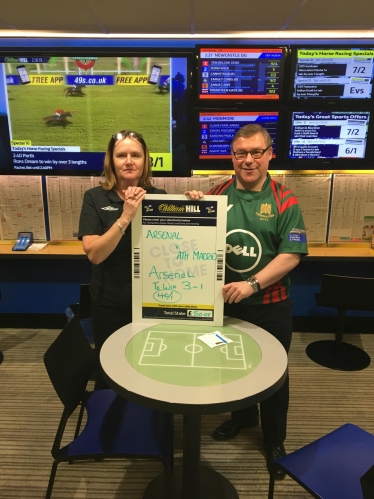 Mark Francois, wearing his House of Lords and Commons rugby shirt, as part of the William Hill Bobby Moore memorial campaign to raise money for Beating Bowel Cancer.