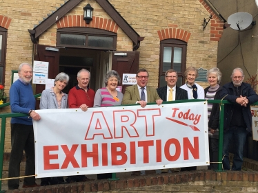 Rayleigh and Wickford MP Mark Francois pictured at the opening of the Rayleigh Art Exhibition