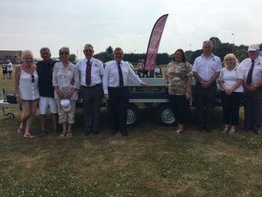 Rayleigh and Wickford MP Mark Francois pictured with Helen and Barry Lewis and supporters at the recent Aaron Lewis Foundation charity rugby tournament at Westcliff Rugby Club.