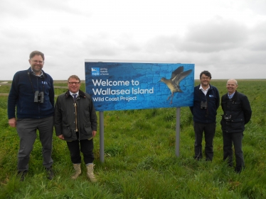 Pictured at a visit to RSPB Wallasea Island Nature Reserve