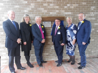 Mark Francois pictured with Debbie Stokes, the Principal of Greensward Academy