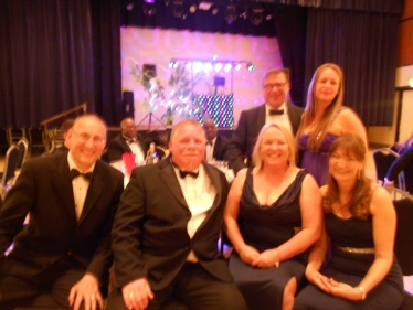 Mark Francois with with Mushroom Theatre Company founder, Penni Bubb (centre)