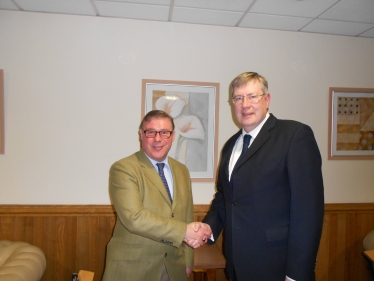 Mark Francois pictured with PCC Candidate C Cllr Roger Hirst